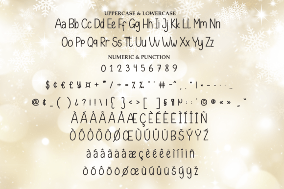 Shines Christmas Font PNG with transparent background - Preview 6