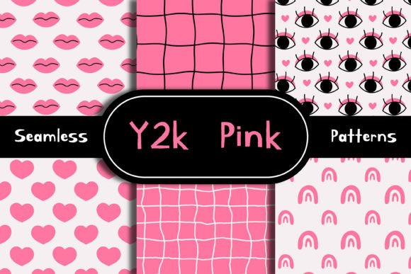 Y2K Pink Seamless Patterns