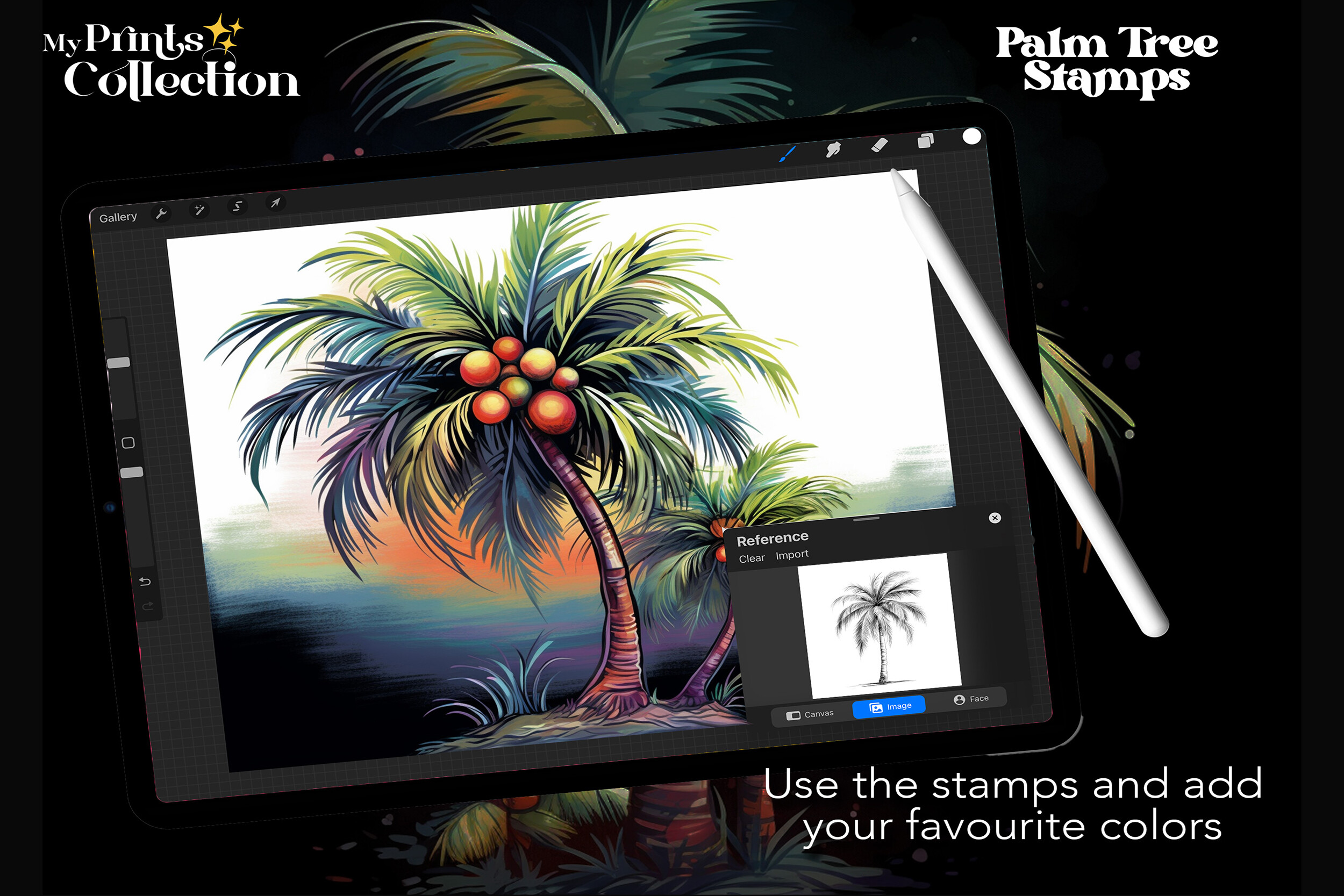 100+ Procreate Palm Tree Stamps - photo 4