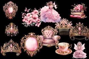 12 Fairy Princess Clipart PNG Graphic by printztopbrand · Creative Fabrica