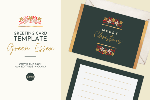 Christmas GREETING CARD CANVA TEMPLATE