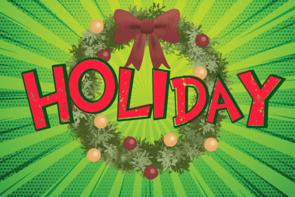 Christmas Grinch Font PNG with transparent background - Preview 2