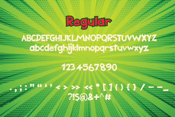 Christmas Grinch Font PNG with transparent background - Preview 3