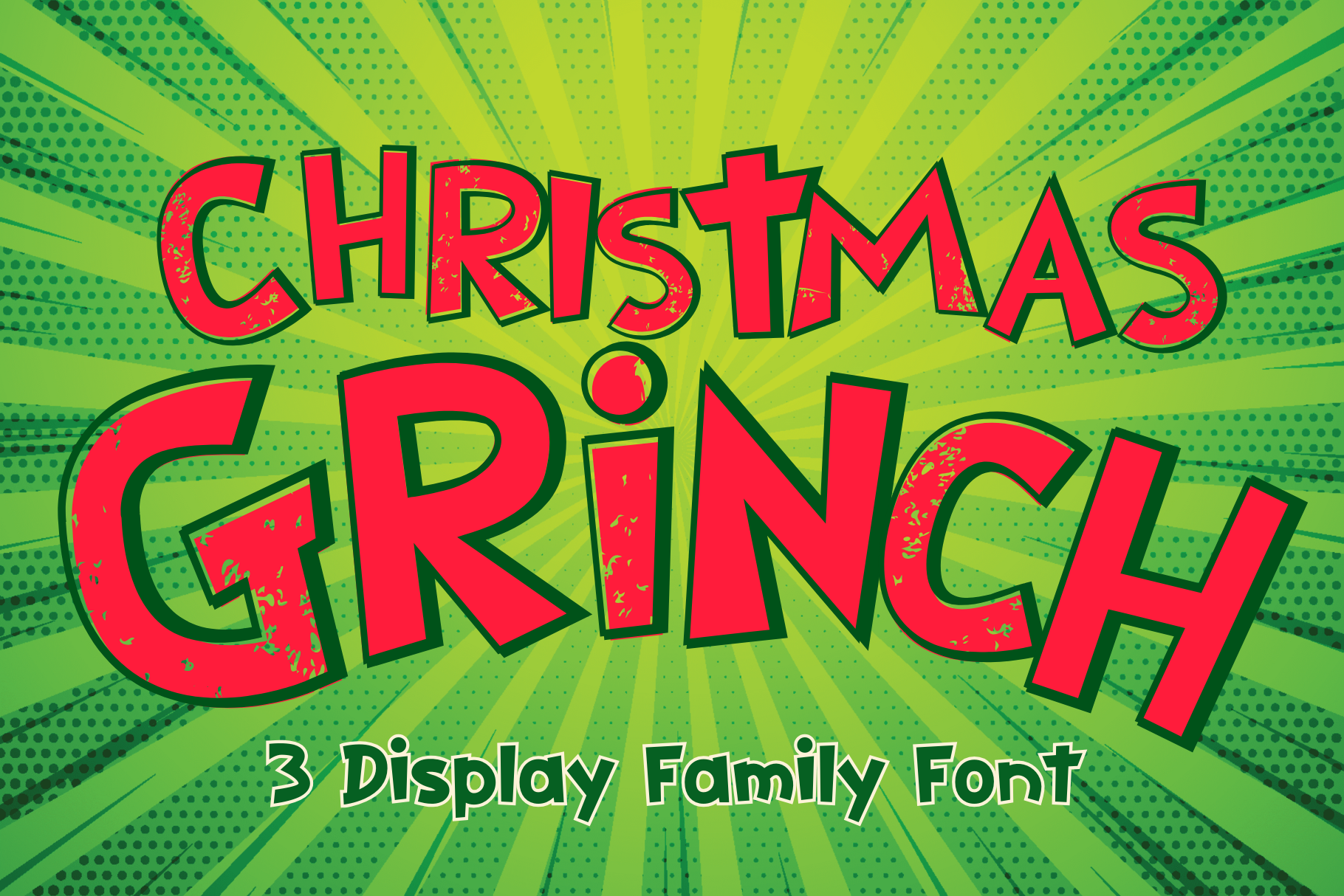 Christmas Grinch Font - photo 1