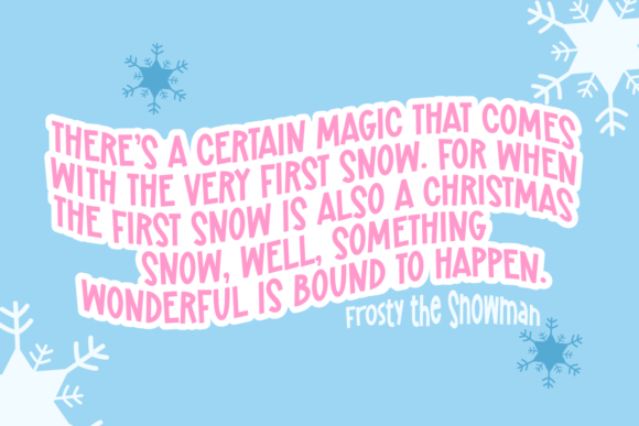 Crafty Winter Font - Preview 1
