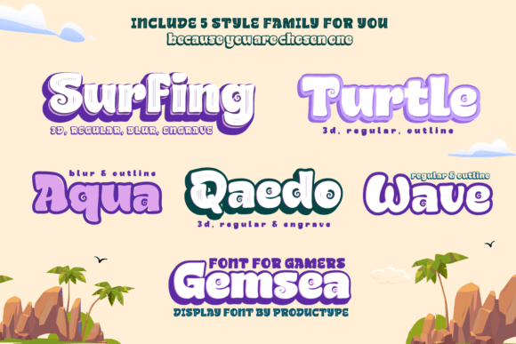 Gemsea Font - Preview 1