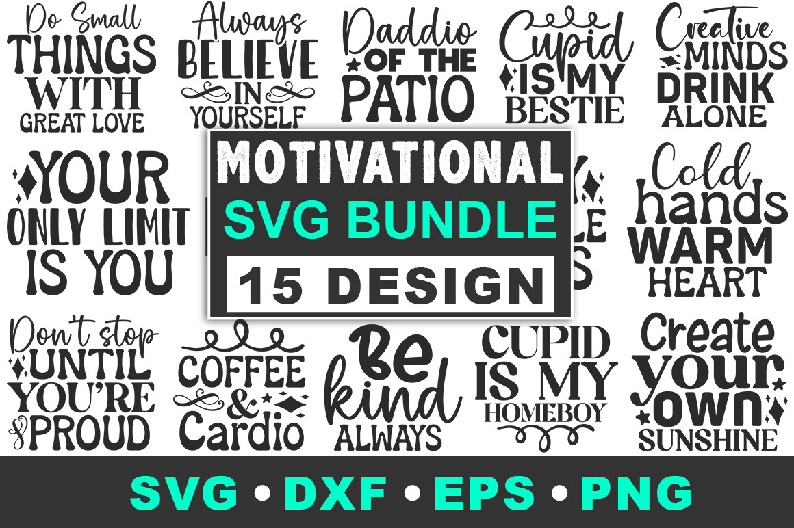 Motivational SVG Bundle Graphic by SVGstore · Creative Fabrica