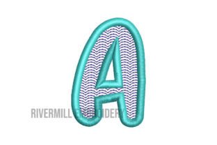 1 Inch Bounce Machine Embroidery Font · Creative Fabrica