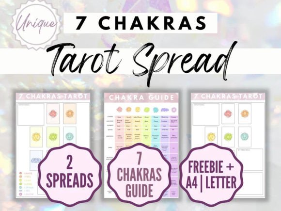 7 Chakras Tarot Journal Printable, Tarot