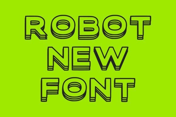 Best Font 3d Font - Preview 1