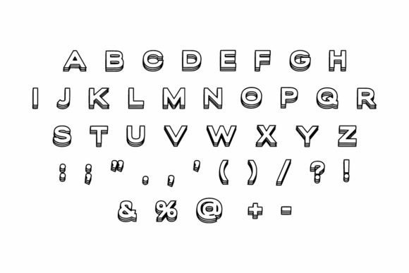 Best Font 3d Font - Preview 6