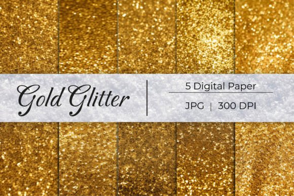 Gold Glitter Paper Backgrounds