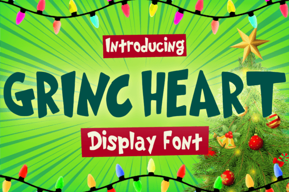 Grincheart Display Font By MVMET