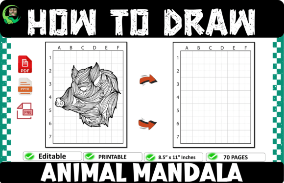 How to Draw Animal Mandala Coloring Page