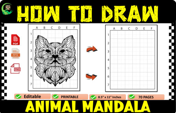 How to Draw Animal Mandala Coloring Page