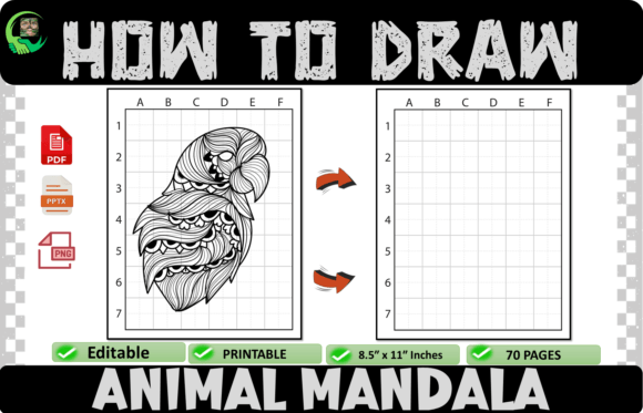 How to Draw Animal Mandala Coloring Page