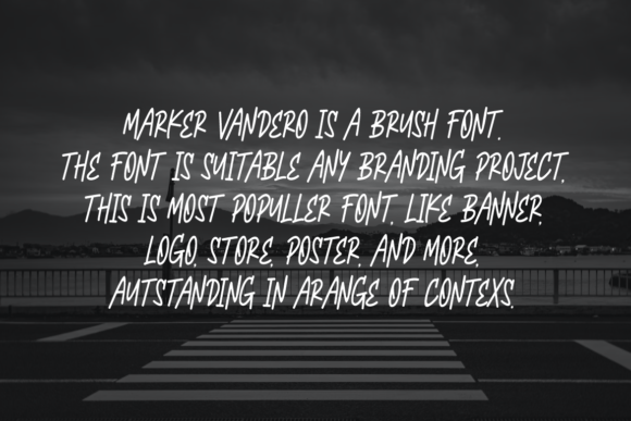 Marker Vandero Font PNG with transparent background - Preview 2