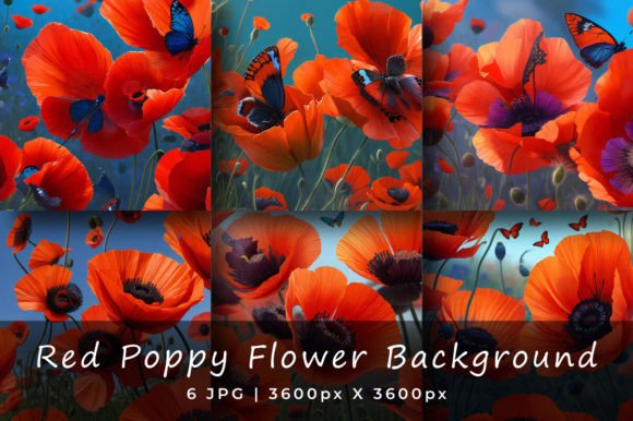 Red Poppy Flower Backgrounds