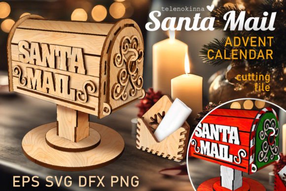 Santa Mail Svg Advent Calendar Graphics