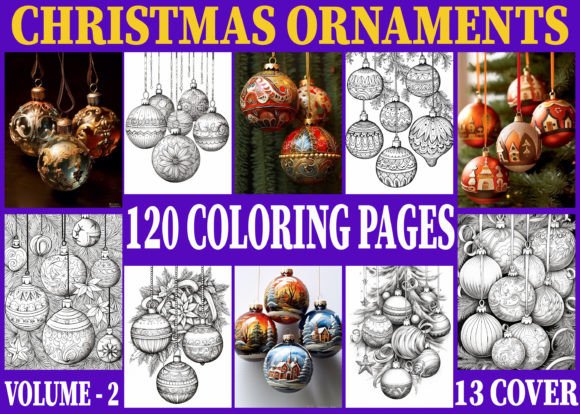 120+ Christmas Ornaments Coloring Pages