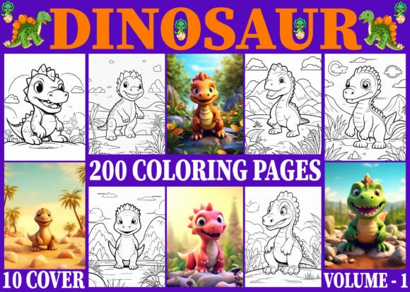 200+ Dinosaur Coloring Pages for Kids