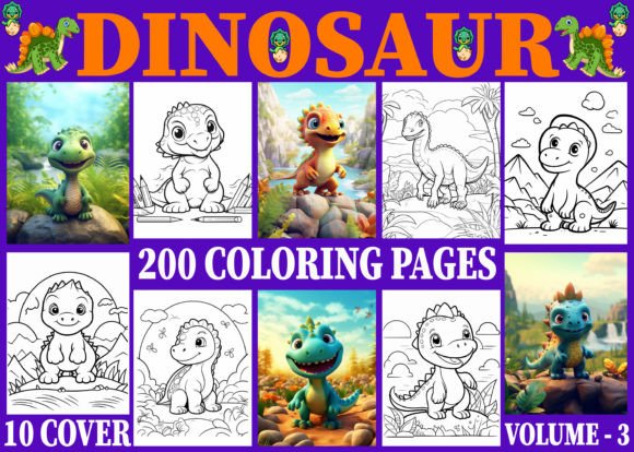 200+ Dinosaur Coloring Pages for Kids