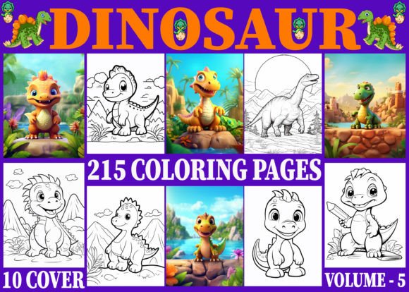 215+ Dinosaur Coloring Pages for Kids