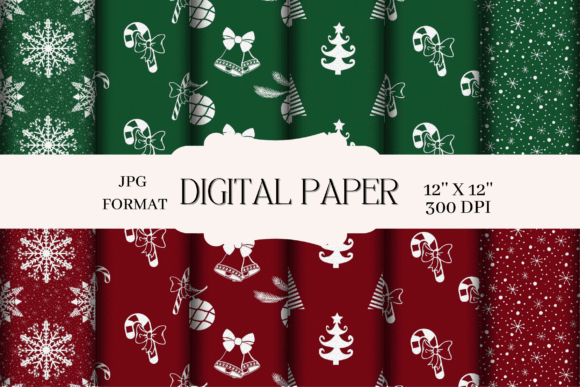 Classic Christmas Pattern Paper