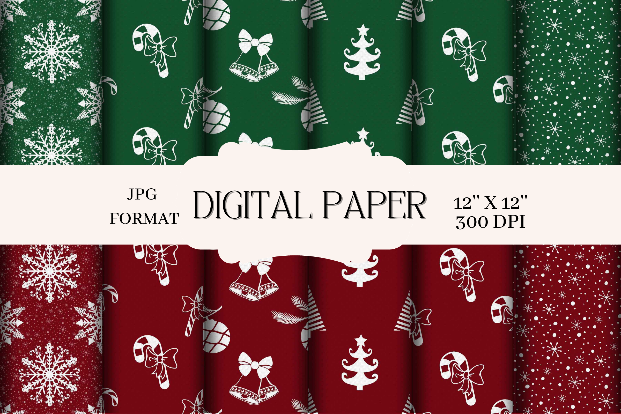 Classic Christmas Pattern Paper