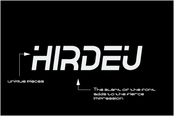 Hirdeu Font PNG with transparent background - Preview 1