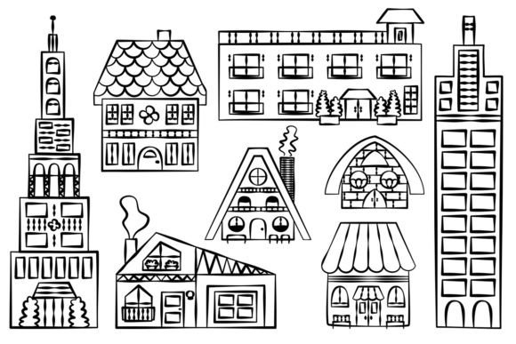 Houses And Buildings Graphics
