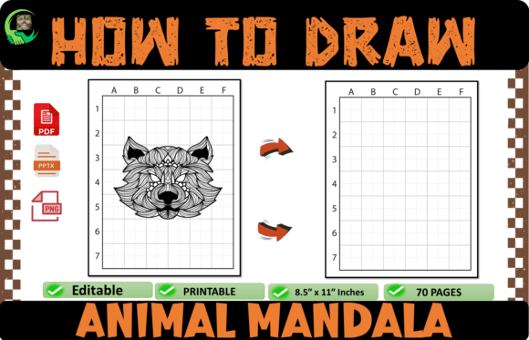 How to Draw Animal Mandala Coloring Page