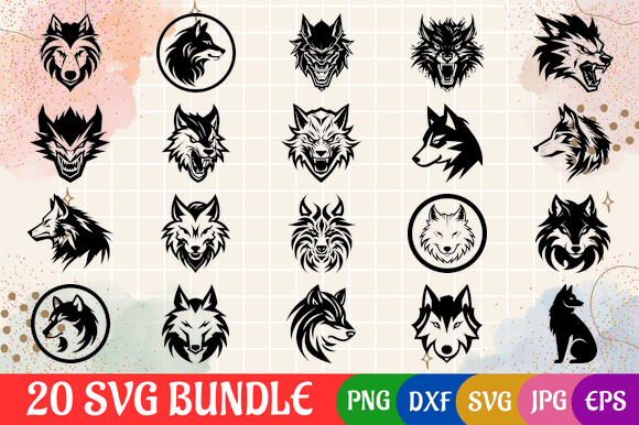 Wolf Choice Black SVGs: Cricut Ready Graphic AI Illustrations By Creative Oasis