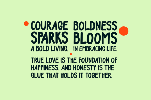 Bold Living Font - Preview 2
