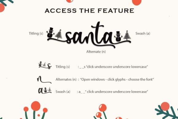 Christmas Laurent Font - Preview 4