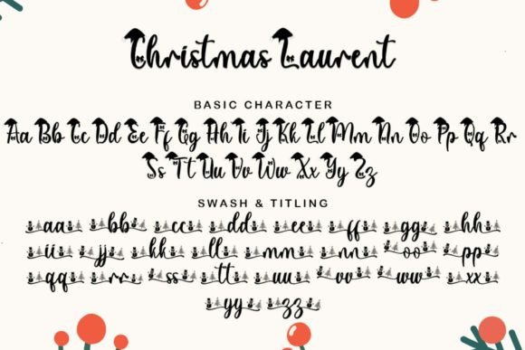 Christmas Laurent Font - Preview 5