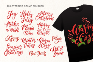 Christmas Procreate Brushes Bundle Graphic by Red Ink · Creative Fabrica