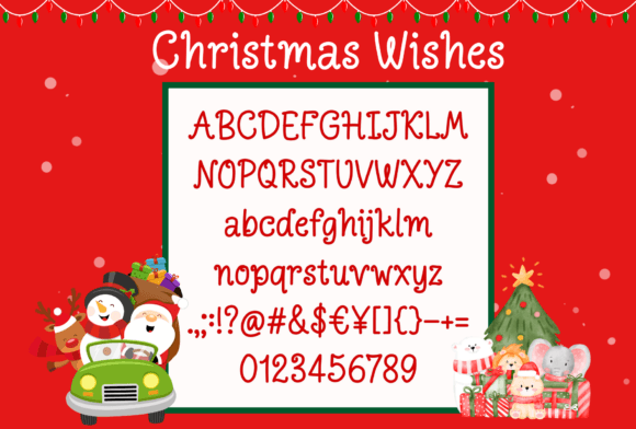 Christmas Wishes Font - Preview 1