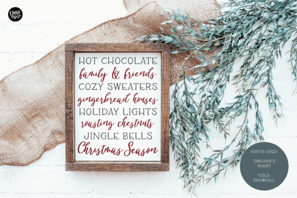 Cold Snowfall Font PNG with transparent background - Preview 3