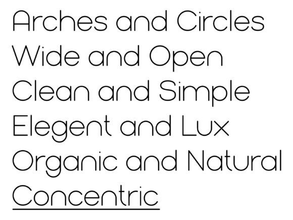 Concentric Font - Preview 1