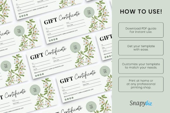 Editable Canva Gift Certificate Template