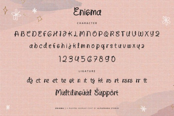 Enigma Font - Preview 3