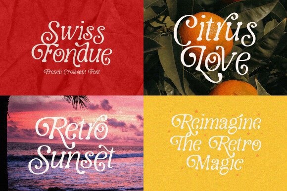 French Croissant Font - Preview 3