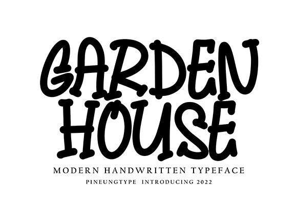 Garden House Font by Pineungtype & Missinklab · Creative Fabrica