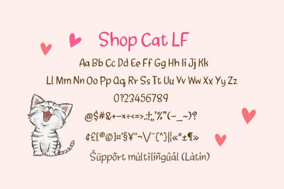 Shop Cat Lf Font PNG with transparent background - Preview 1