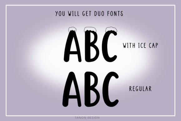 Snow Place Font PNG with transparent background - Preview 1