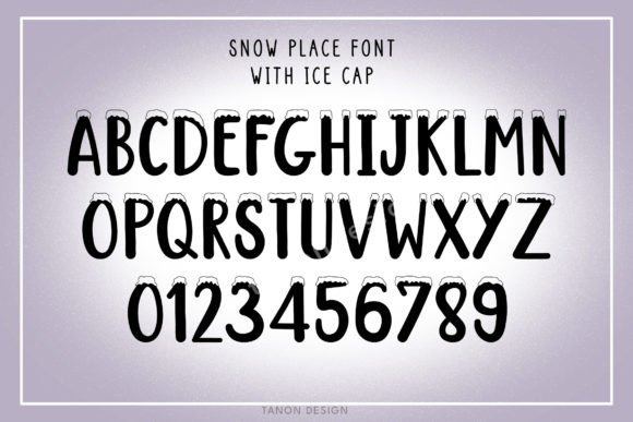 Snow Place Font PNG with transparent background - Preview 2