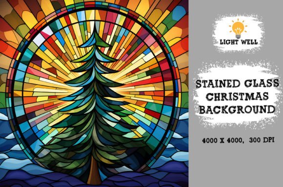 Stained Glass Christmas Sublimation