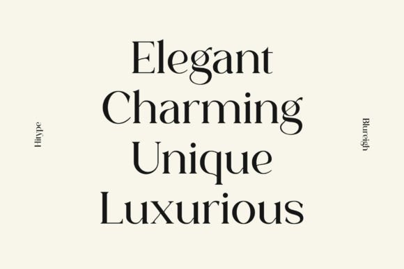 Blureigh Font - Preview 1