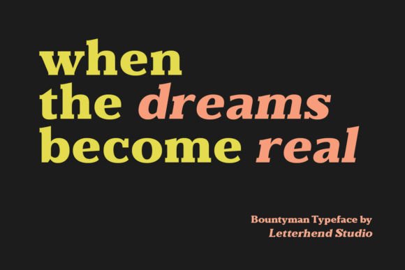 Bountyman Font - Preview 4
